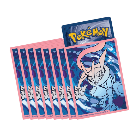 Pokemon Chaos Rising ETB Mega Greninja ex premium card sleeves included in bundle