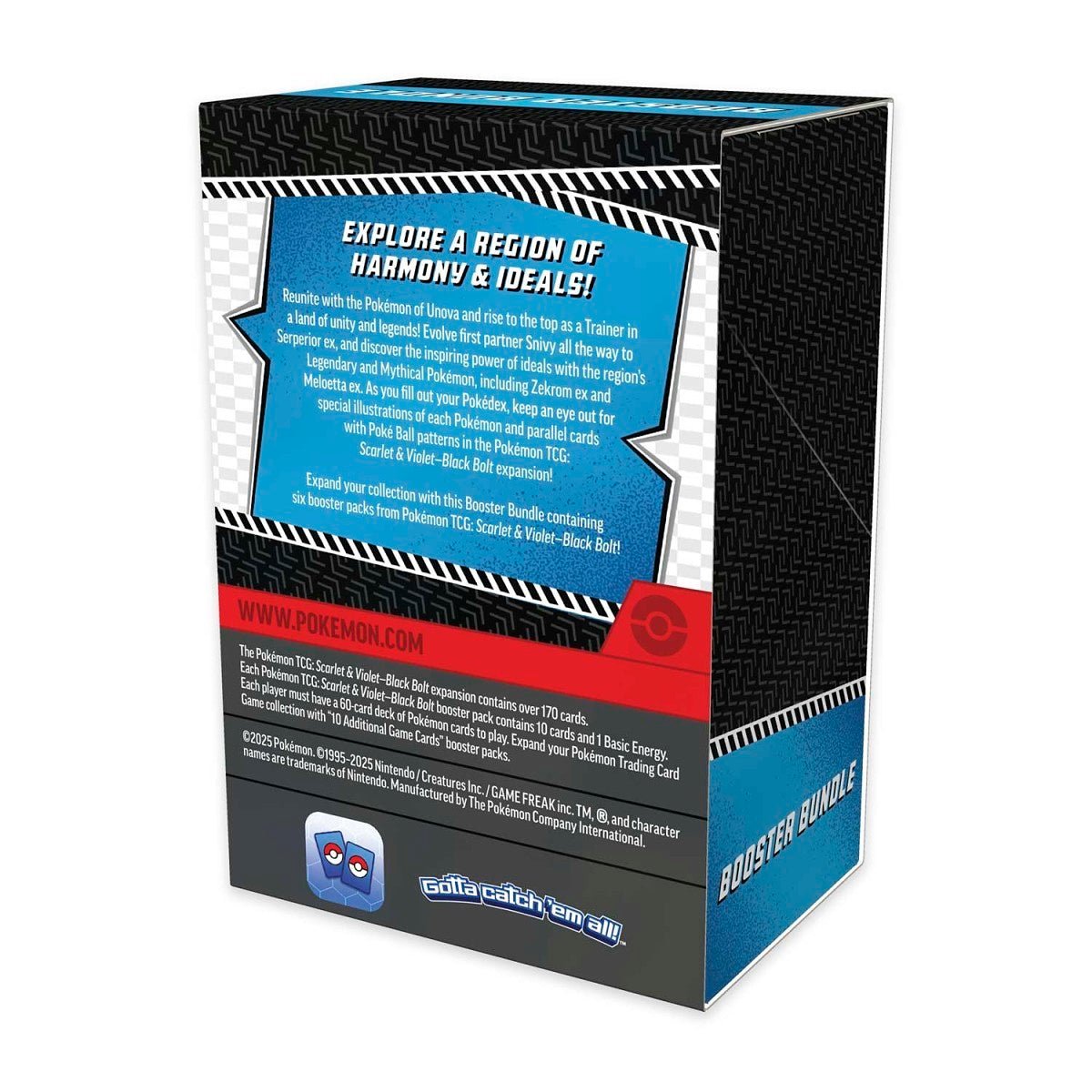 Pokemon Black Bolt booster packs with set artwork