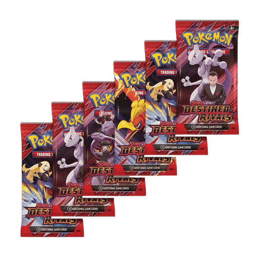 Pokemon Destined Rivals Booster Bundle back packaging showing contents