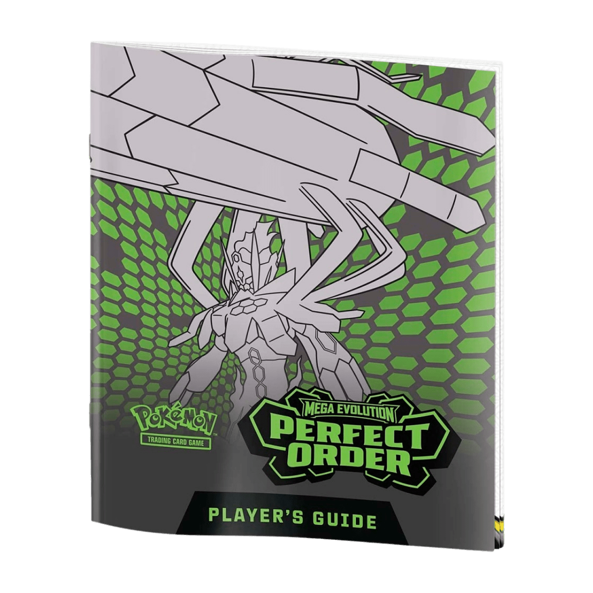 Pokemon Perfect Order ETB (Elite Trainer Box) Player’s Guide featuring Mega Zygarde, exclusive official accessory.
