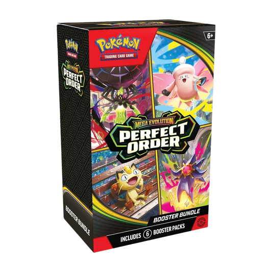 Pokemon Perfect Order Booster Bundle 6 packs front packaging