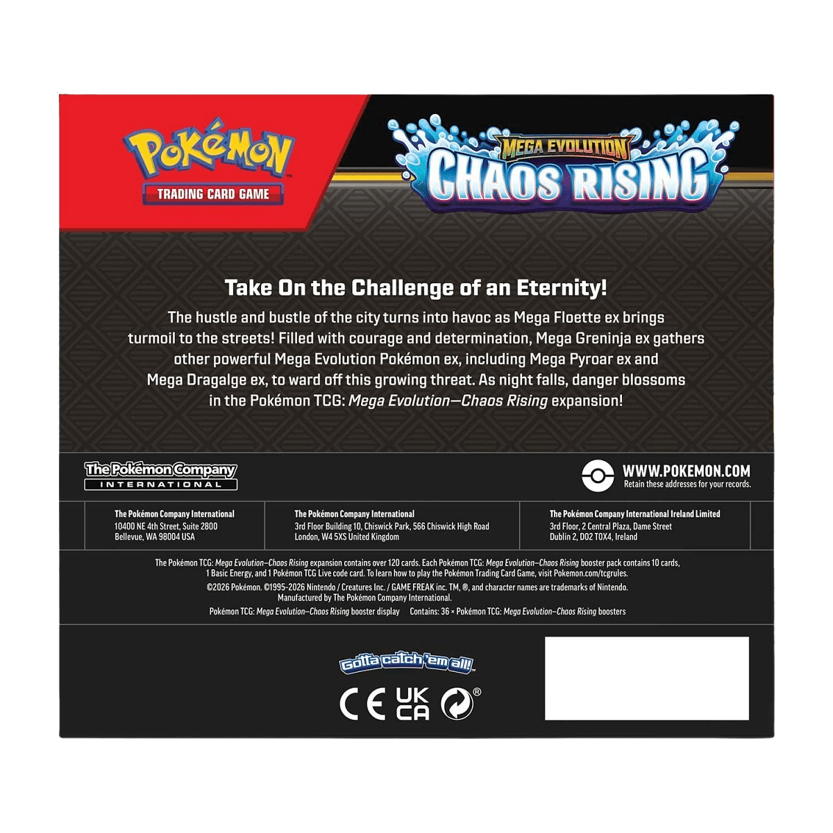 Pokemon Chaos Rising sealed booster pack close up
