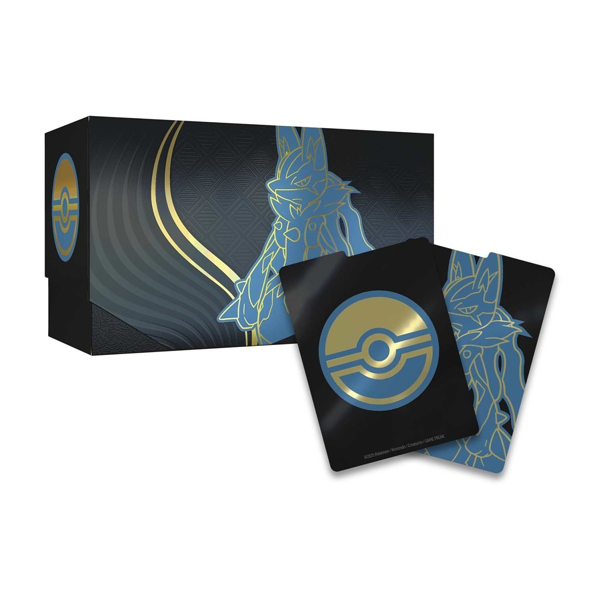 Pokémon mega evolution trading card ETB box featuring mega lucario.