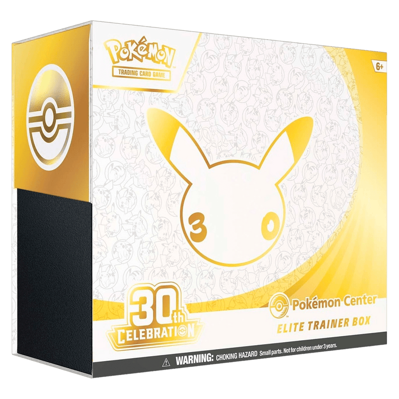 Pokemon 30th Celebration Pokemon Center Elite Trainer Box — front view, factory sealed