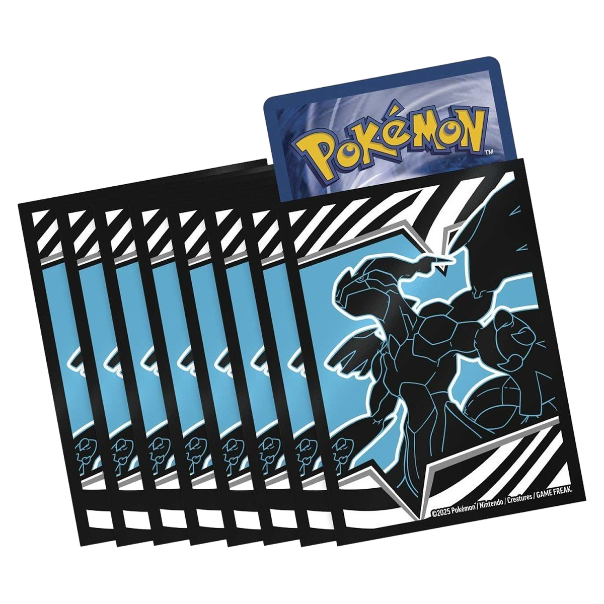 Pokemon Black Bolt ETB premium card sleeves with set artwork