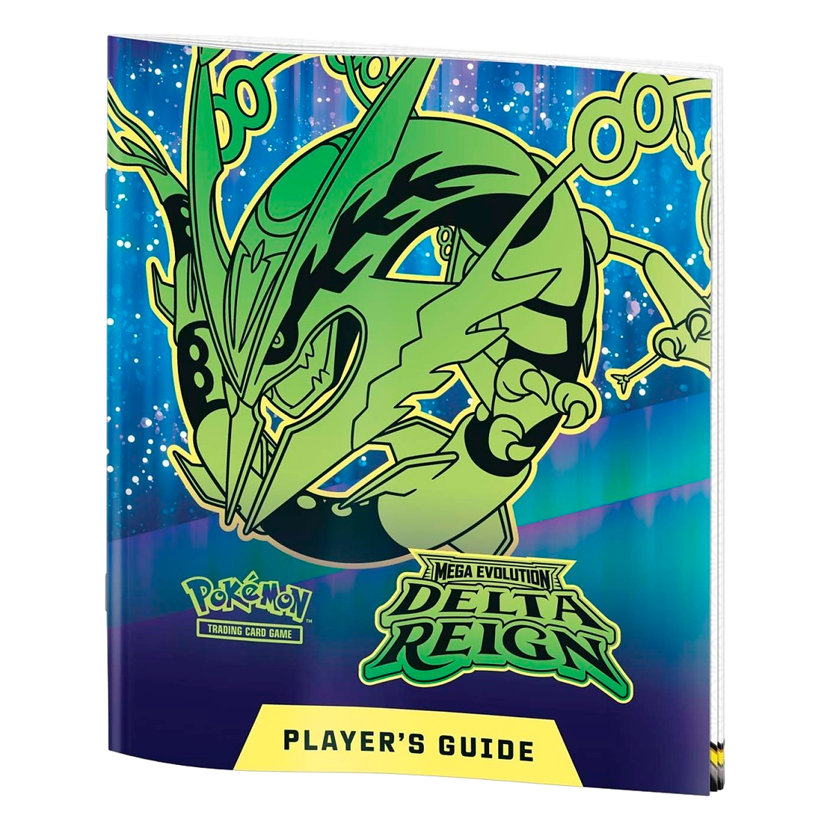 Mega Evolution Delta Reign player's guide booklet with Mega Rayquaza cover art