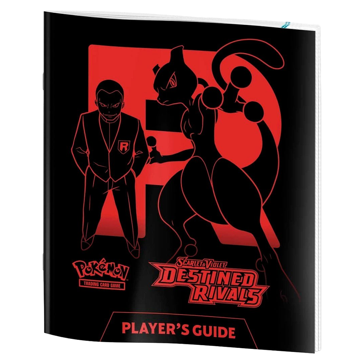 Pokemon Destined Rivals ETB player guide booklet with set artwork