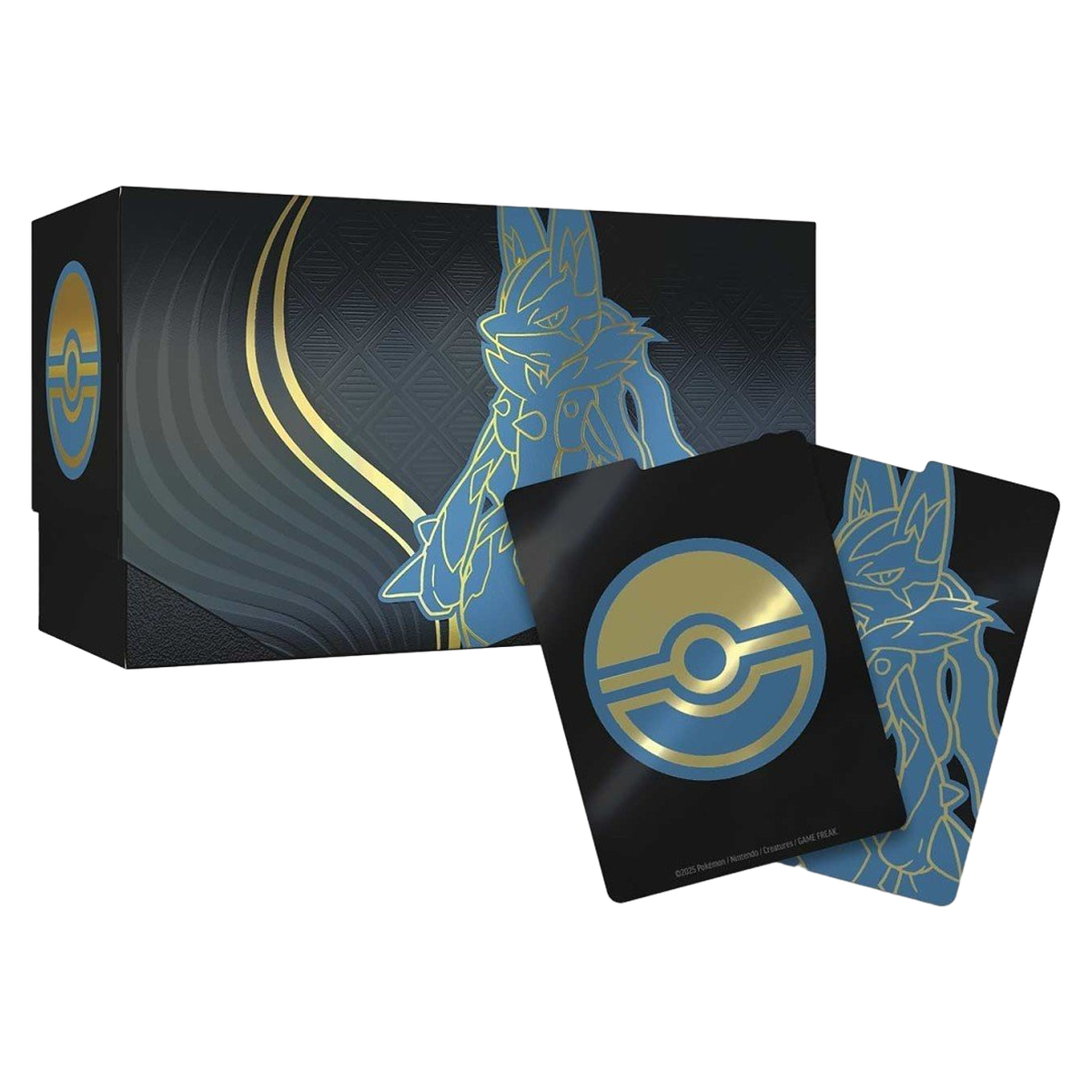 Pokémon mega evolution trading card ETB box featuring mega lucario.