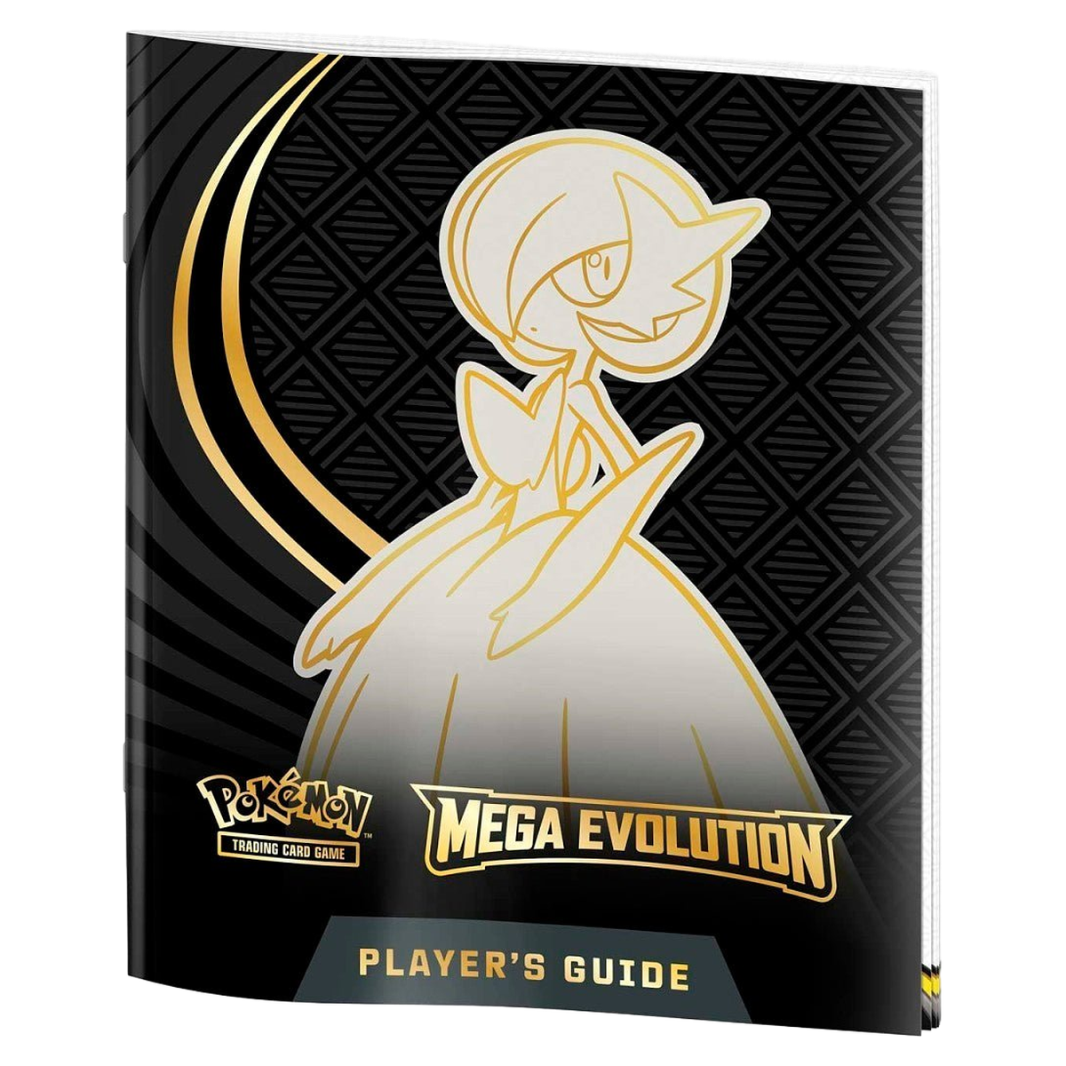 Pokemon Mega Evolution player's guide with a gardevoir illustration.